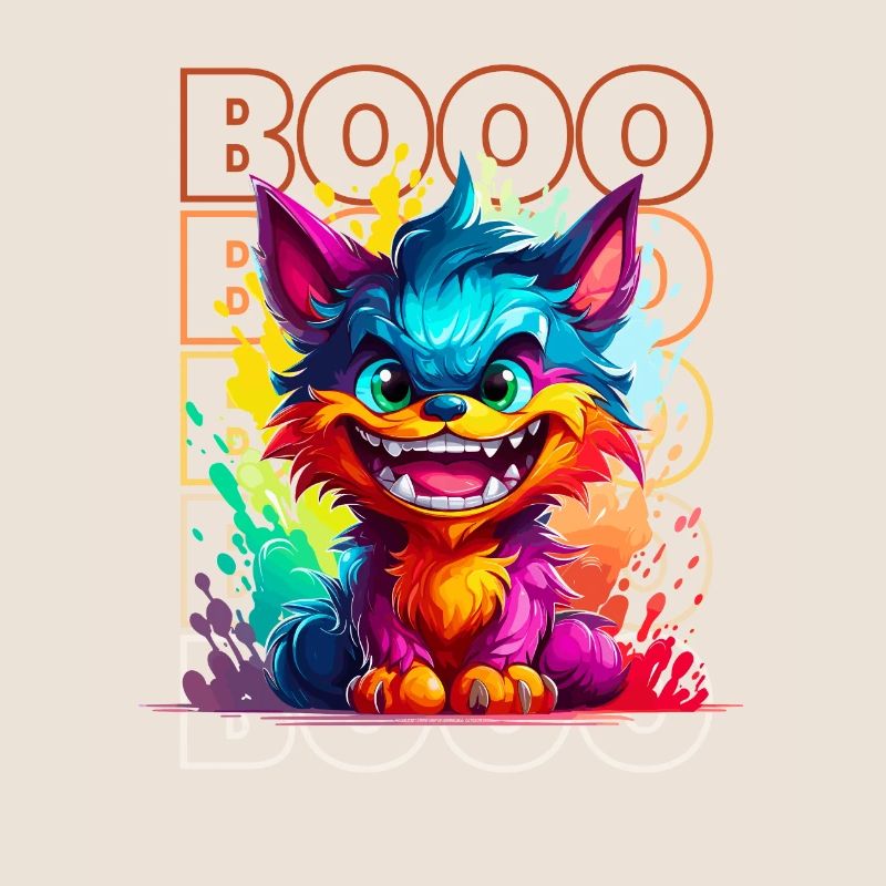Chibi Howl & Booo! Moonlit Werewolf Tee!