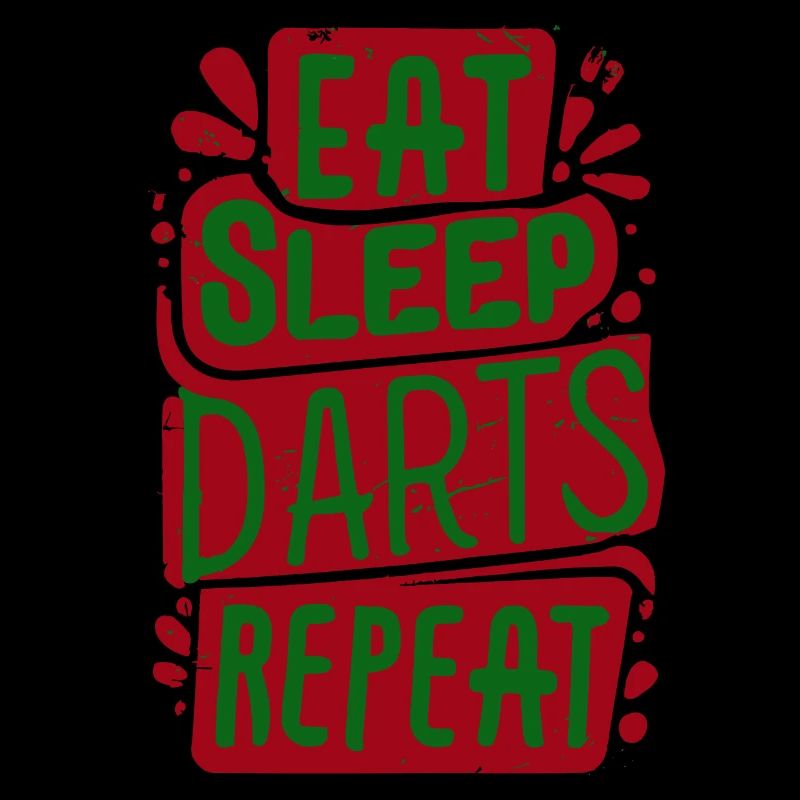 Dart Spruch Eat Sleep Darts Repeat
