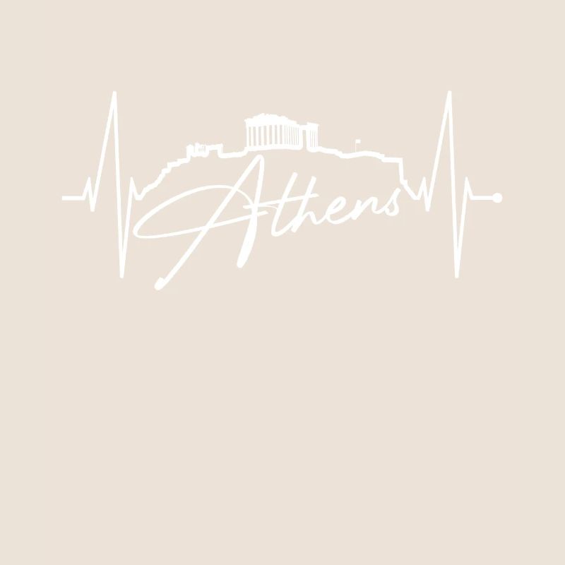 Athènes Skyline Heartbeat Grèce Acropole