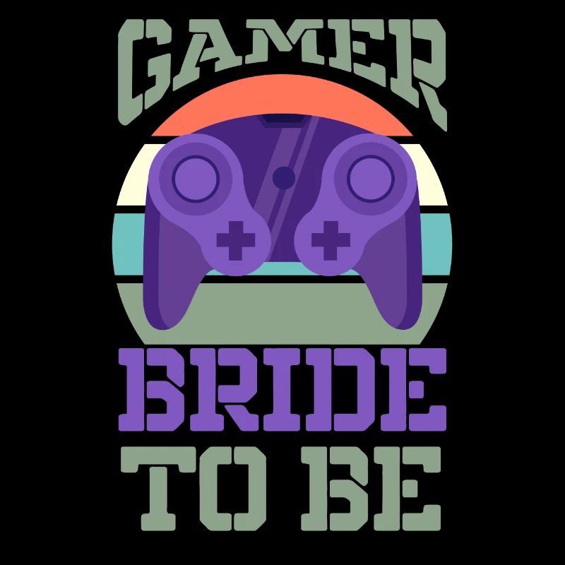 Gamer wird Braut Gaming Paar Hochzeit