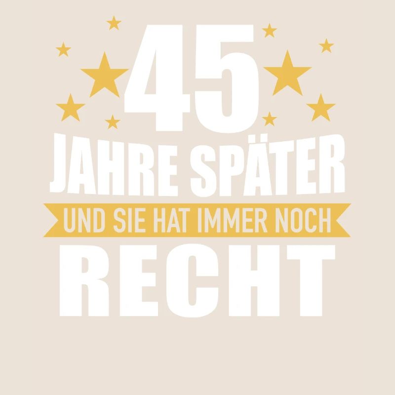 45 Hochzeitstag Jahrestag Ehemann Ehefrau
