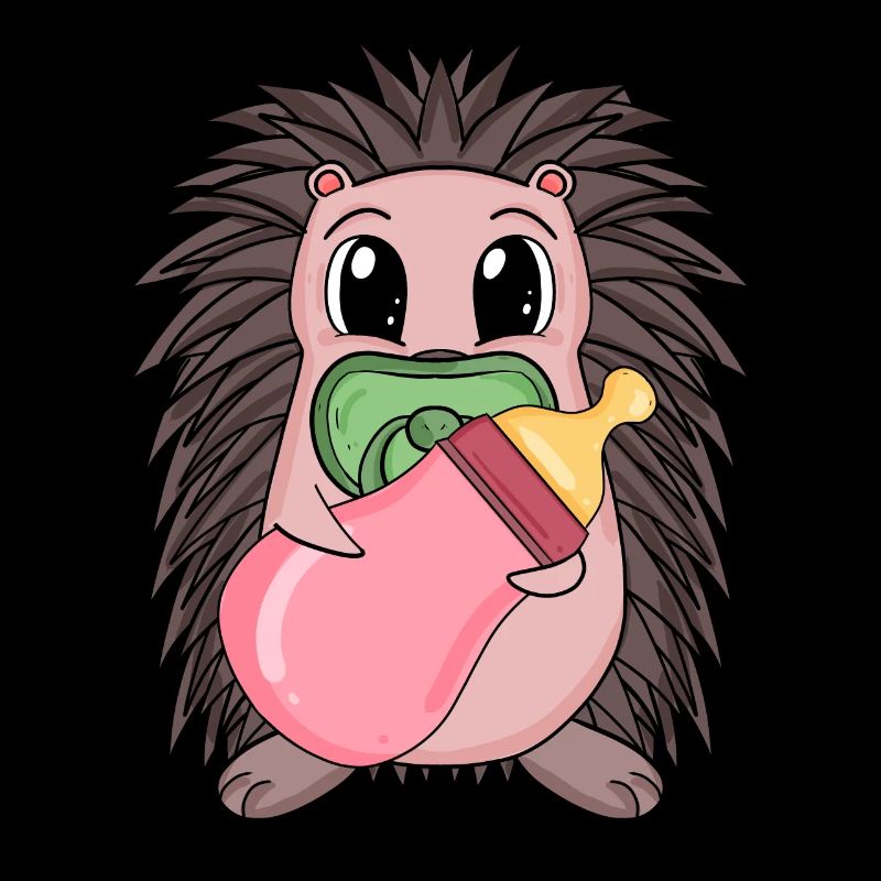 Motif de bébé hérisson