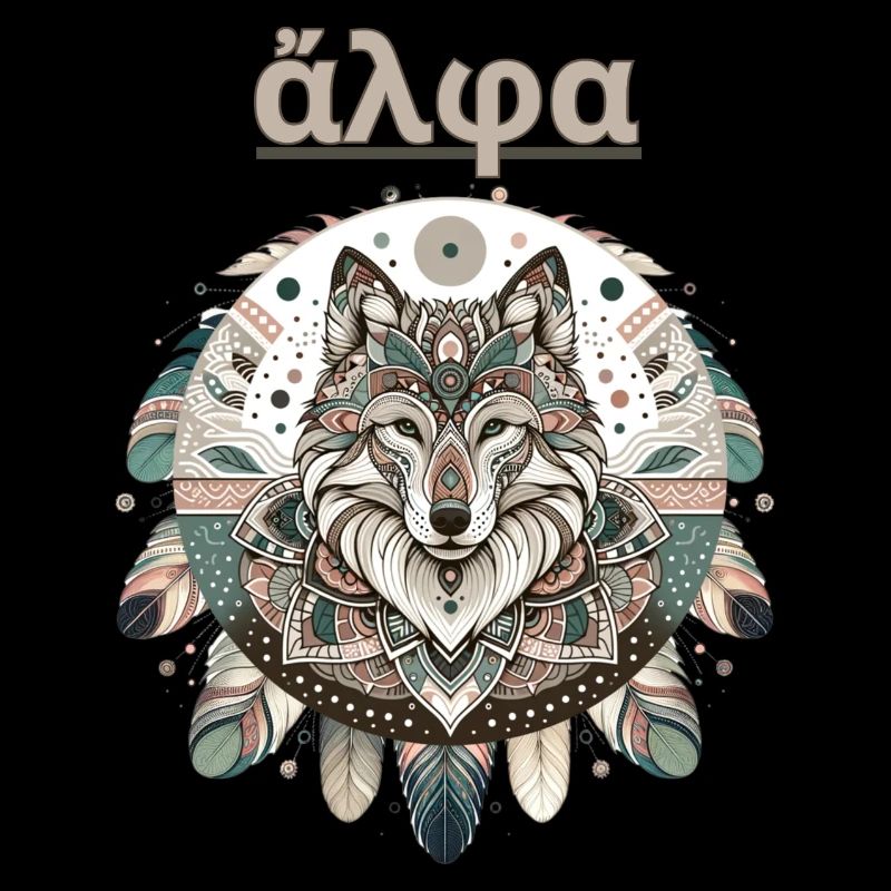 Alpha Wolve - Conception de mandala bohème