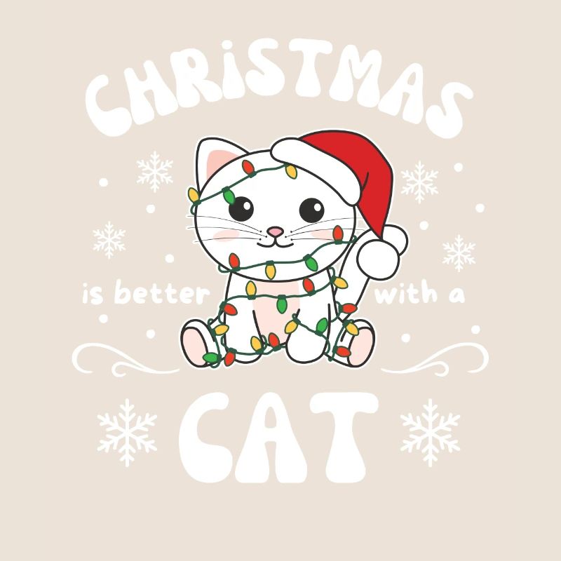 Weihnachten ist besser mit einer Katze