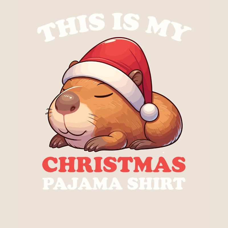 Pyjama de Noël Capybara Capybaras
