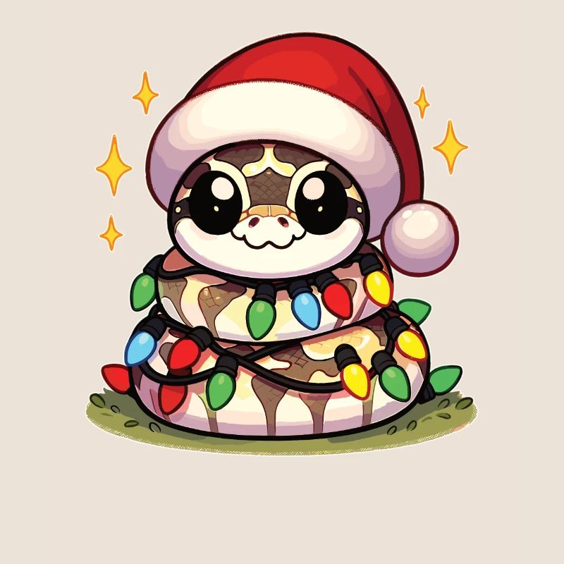 Santa Hat Christmas Fairy Lights Python