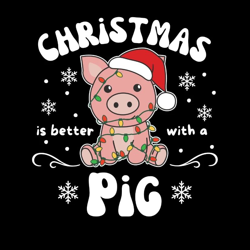 Weihnachten ist besser mit einem Schwein