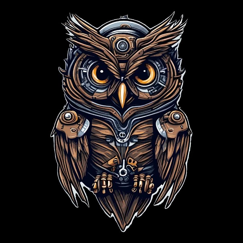 Hibou steampunk