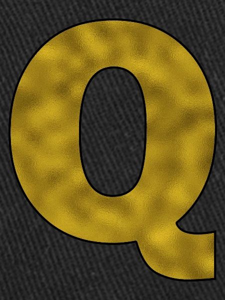 Lettre Q Or