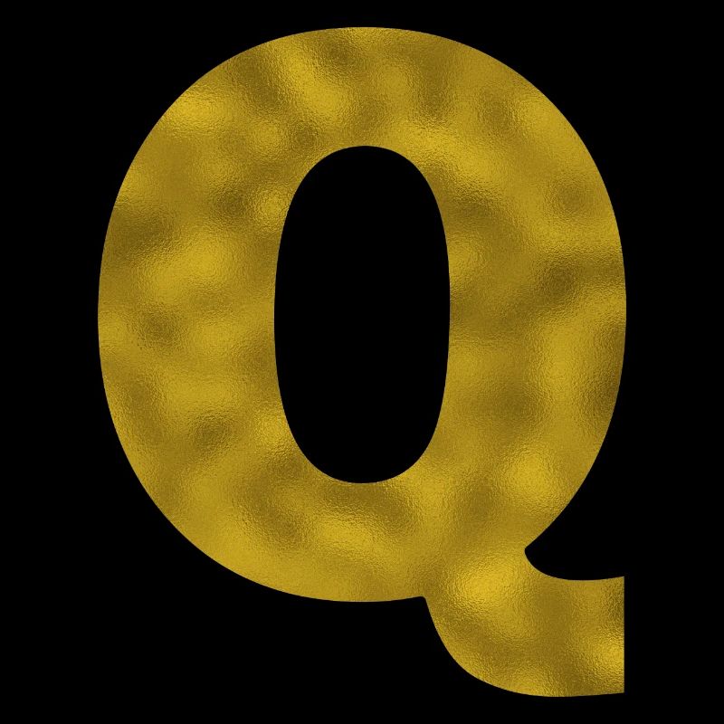 Lettre Q Or