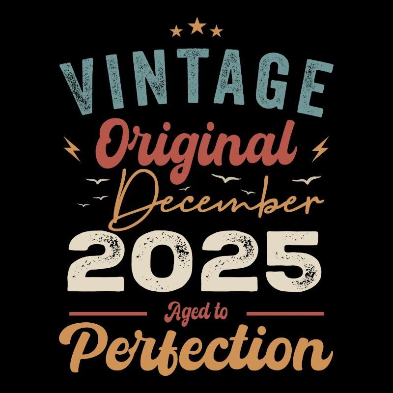 Vintage Geburtstag - Dezember 2025 - Geschenkidee