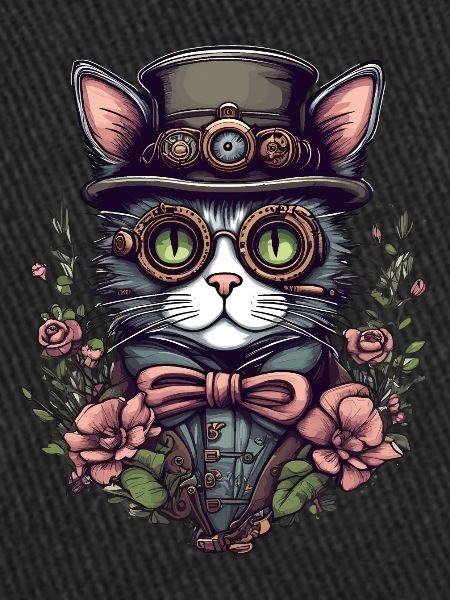 Chat steampunk