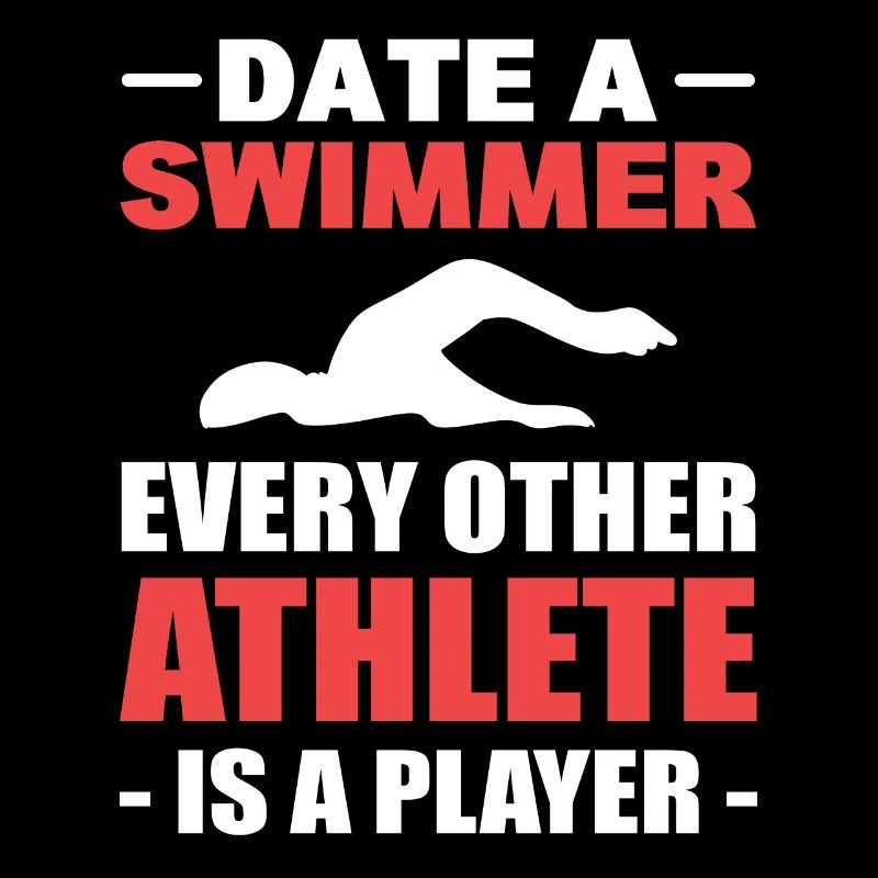 Lustiger Schwimmer Schwimmlehrer