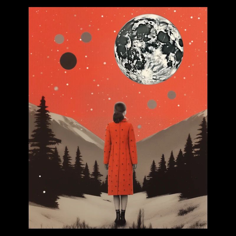 Wünsch dem Vollmond einen mystischen Wunsch (Mädchen)