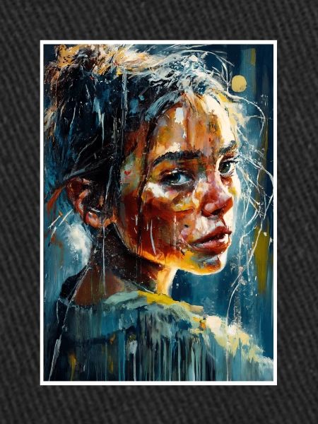 Abstrait Fille Triste Gens Malheureux