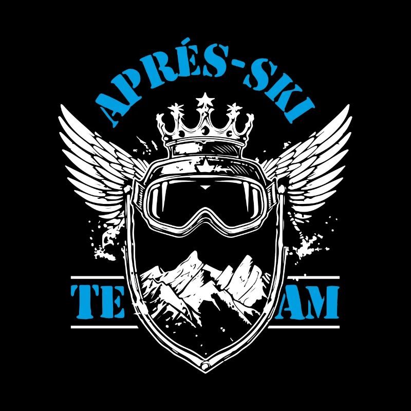 Apres Ski Team Spruch Wappen Ski Urlaub