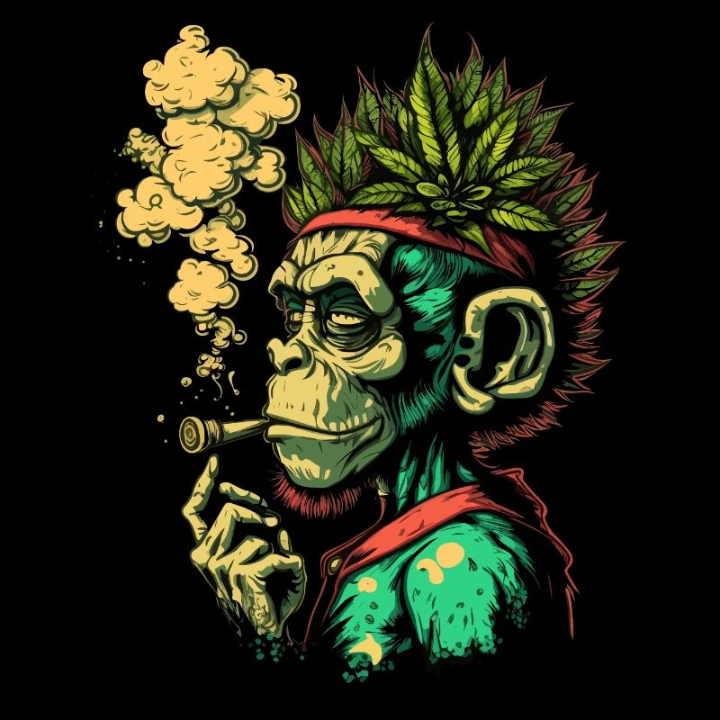 Weed Head Monkey