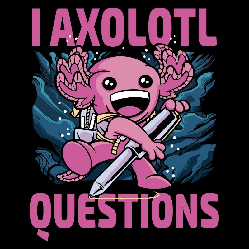 Je pose des questions sur l’axolotl