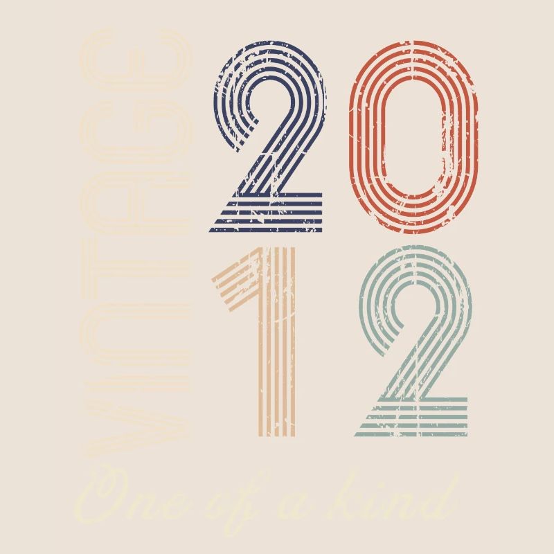 12-jähriges Jubiläum 2012 - Vintage-Retro-Geschenkidee