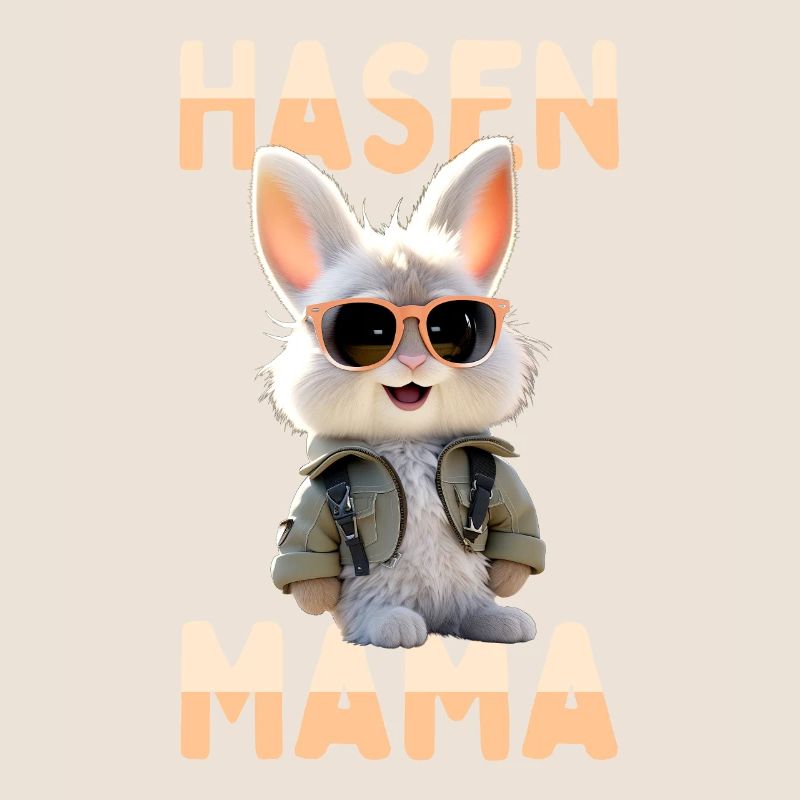 Hasen Mama Muttertag Kaninchen Bunny Mutter Hase