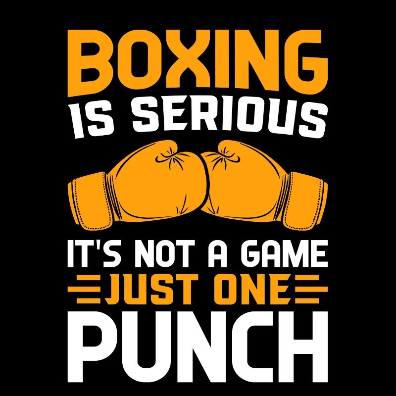 La boxe est sérieuse, ce n’est pas un jeu, juste un coup de poing