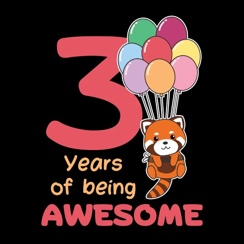 Panda roux pour les enfants de 3 ans
