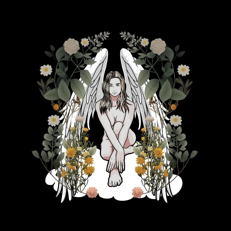 Angel Nature Flowers Flora Botany Spring Retro