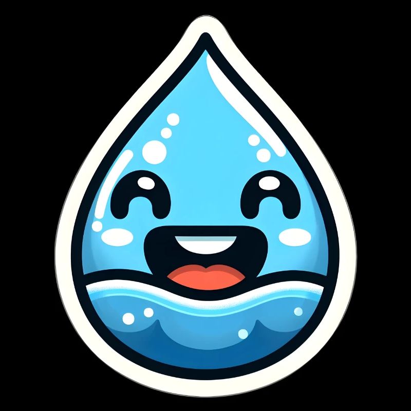 Eau qui sourit sur la mer