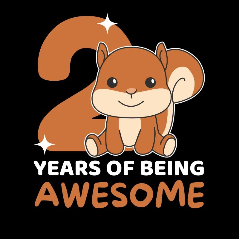 Squirrel for 2nd birthday children two years