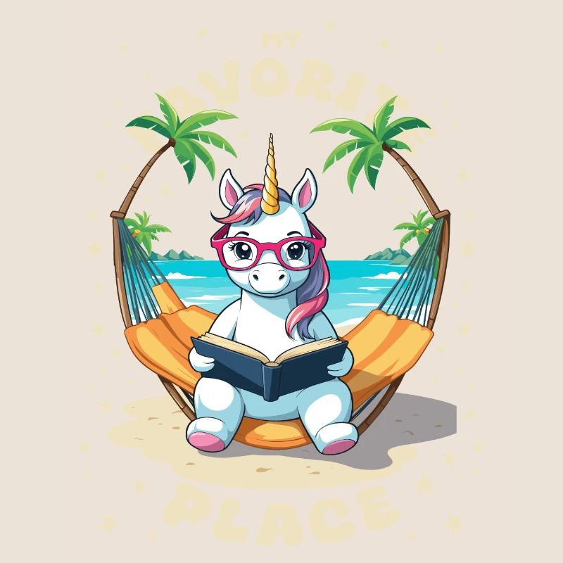 Einhorn mit Buch