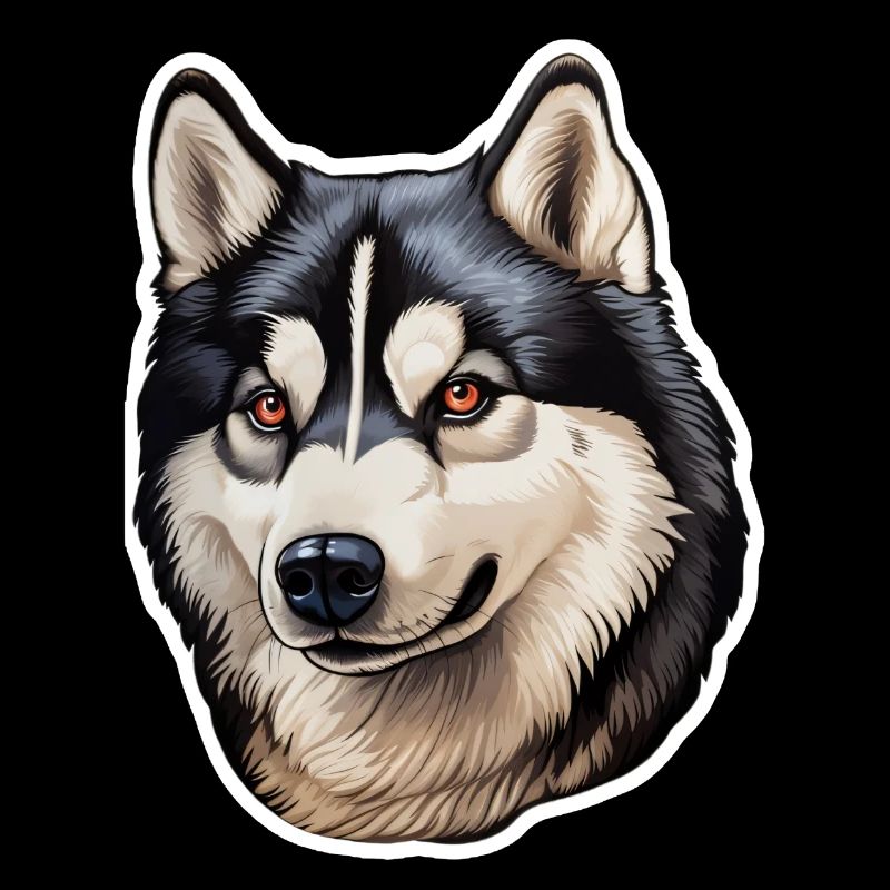 Siberian Husky Head