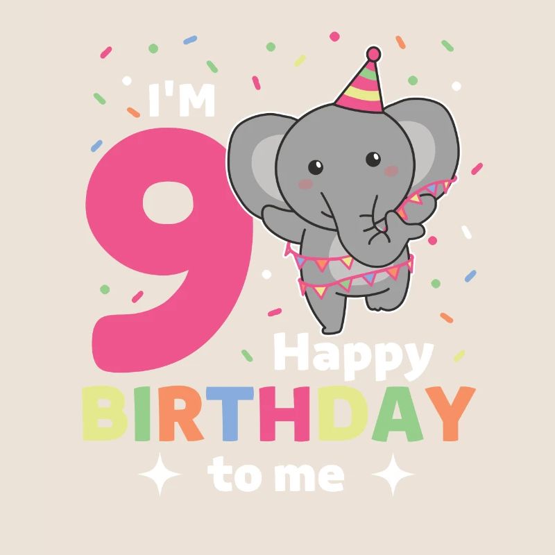 Eléphant pour les enfants de 9 ans de neuf ans