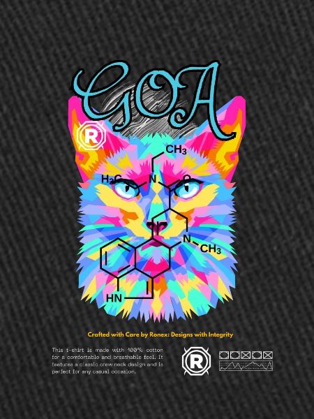 Goa Cat : T-shirt d’aventure LSD