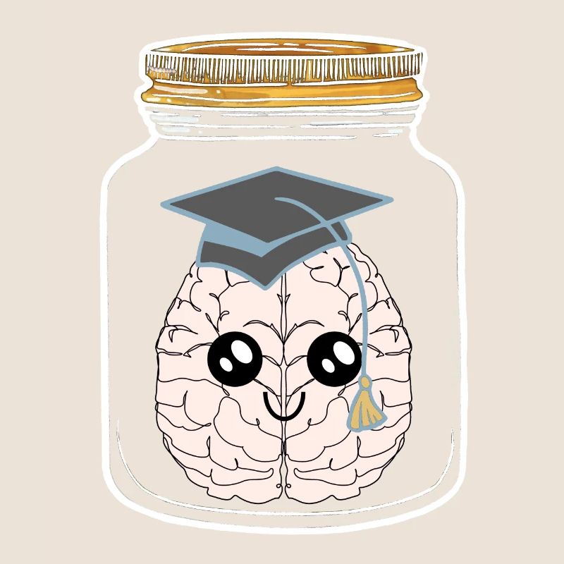 Inteligenz Einweckglas Studenten Studierter Geek