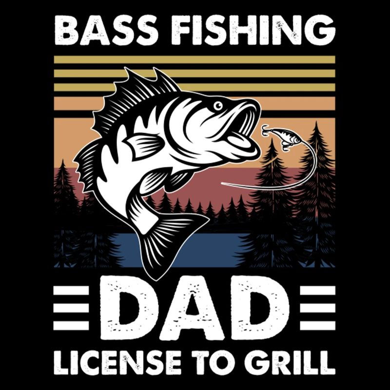 Permis de papa pêche au bar pour griller