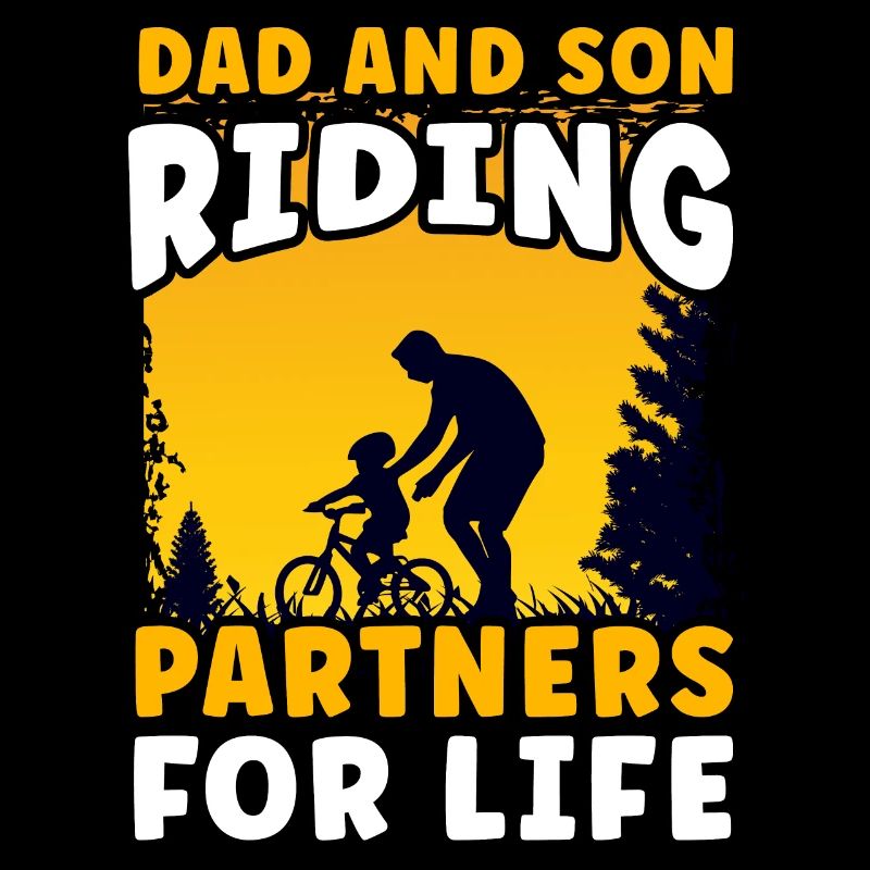 Dad and Son Riding Partners for Life