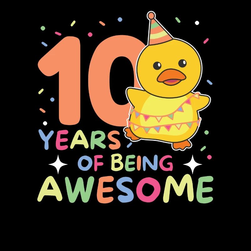 Canard pour les 10 ans enfants de dix ans