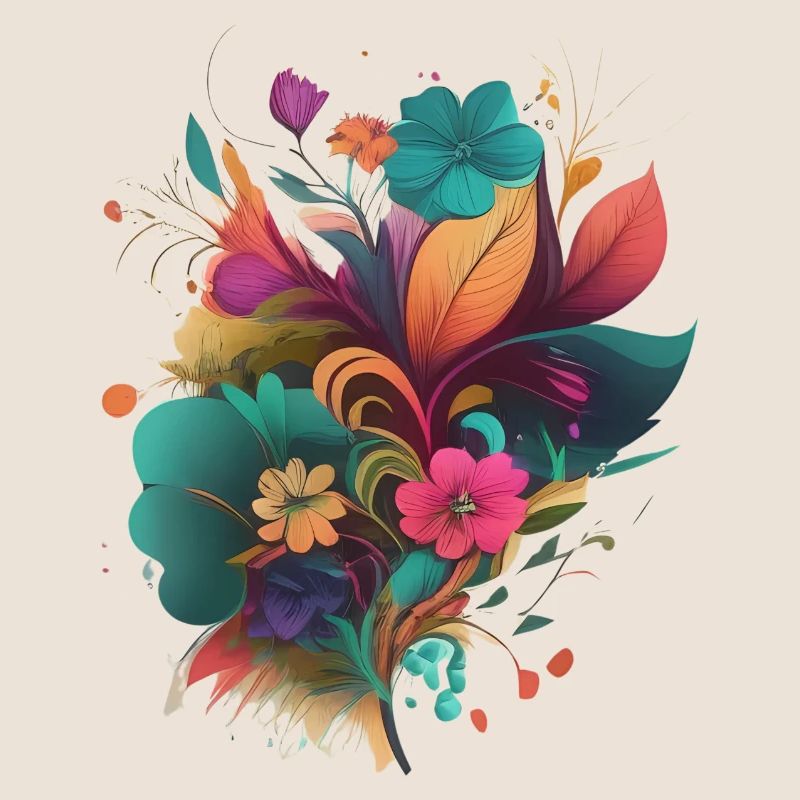 Abstrakte florale Explosion