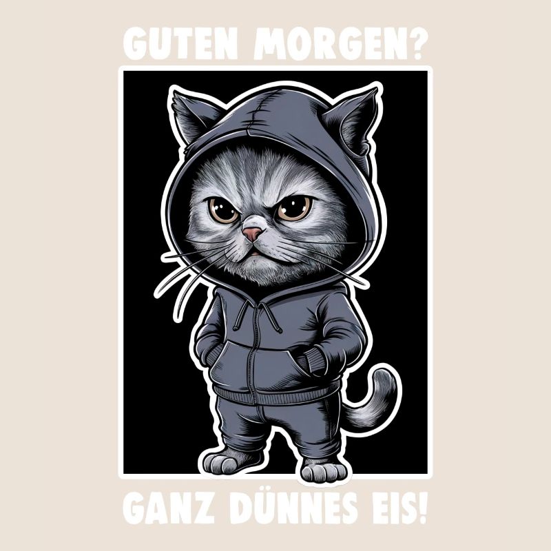 Chat agacé Drôle de chat Design Dire