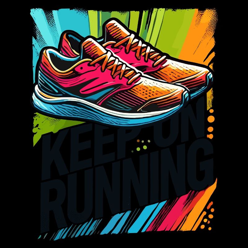 keep on running Laufschuhe Läuferin jogging Läufer
