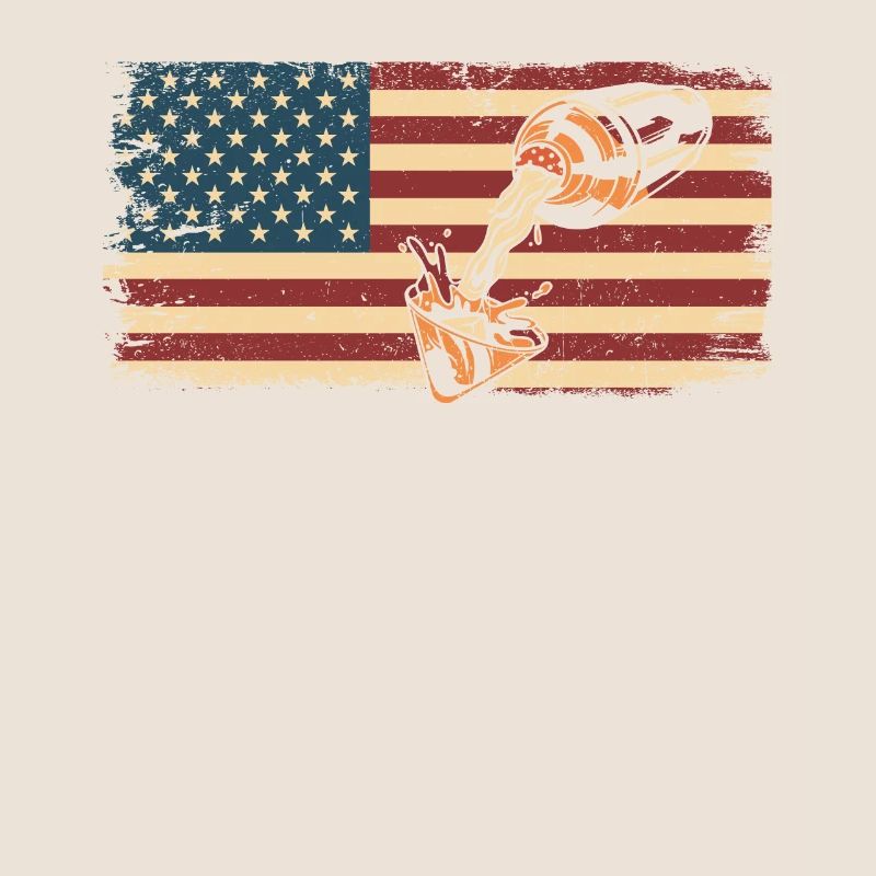 Bartender Mixologist American Flag