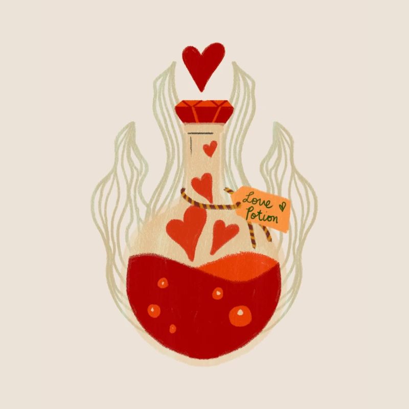 Potion d'Amour Étiquette