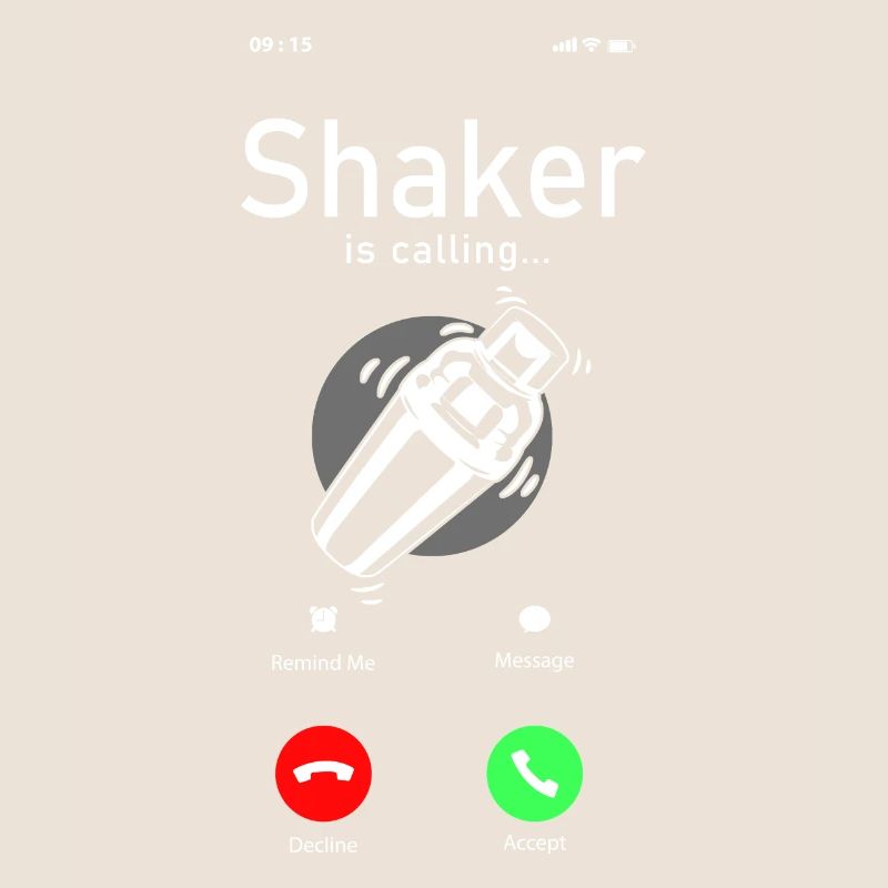 Bartender Mixologist Phone Display