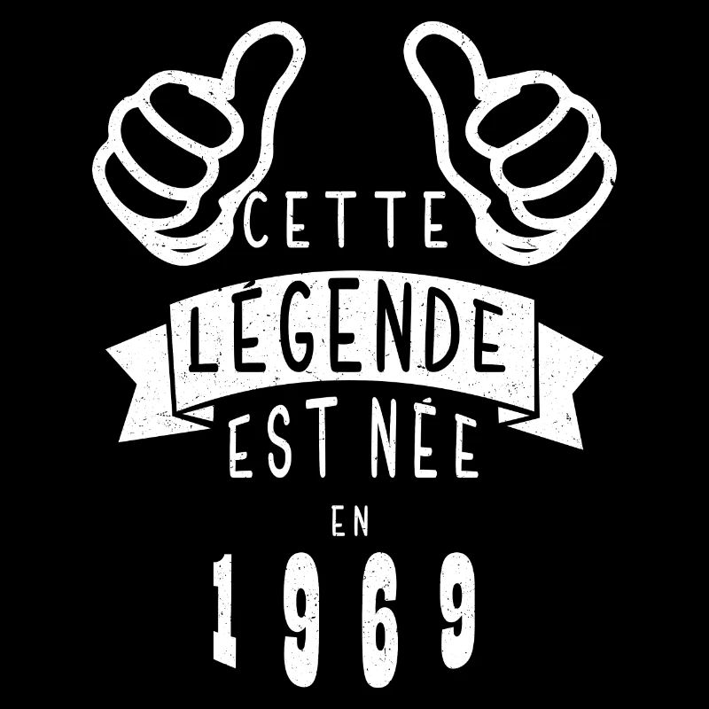 Légende 1969 Authentic 1969 Vintage Bursdag