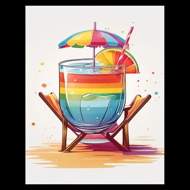 Regenbogen-Cocktail