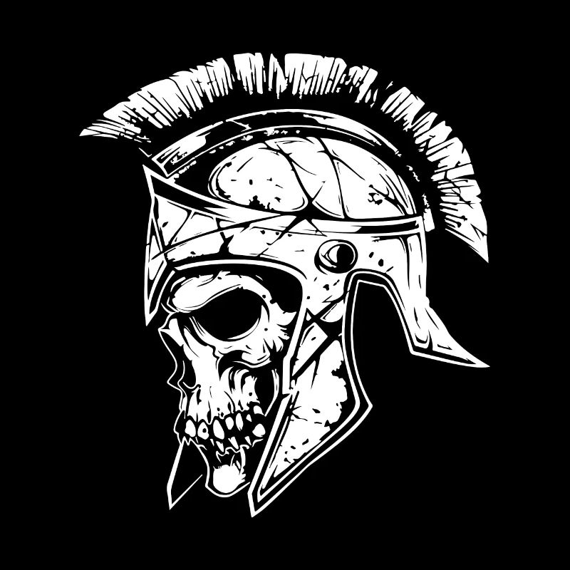 Spartan Gladiator Skull Sparta