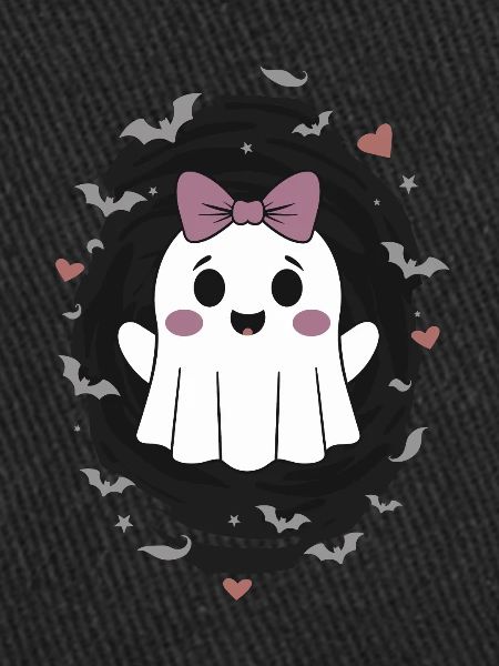 Cute Ghost with Bats
