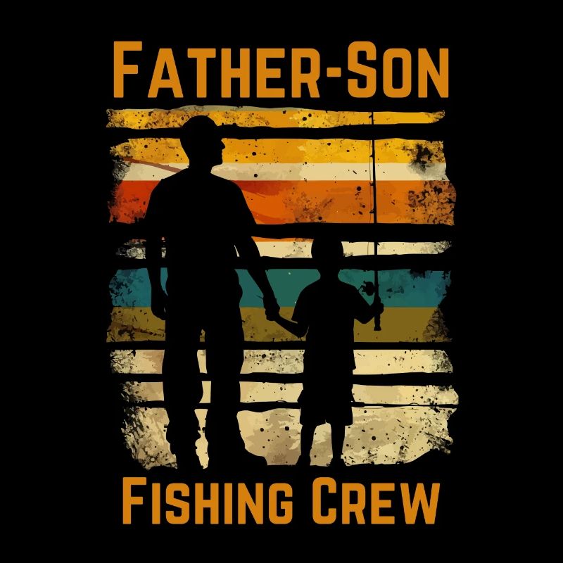 Père et fils Pêche Pêche