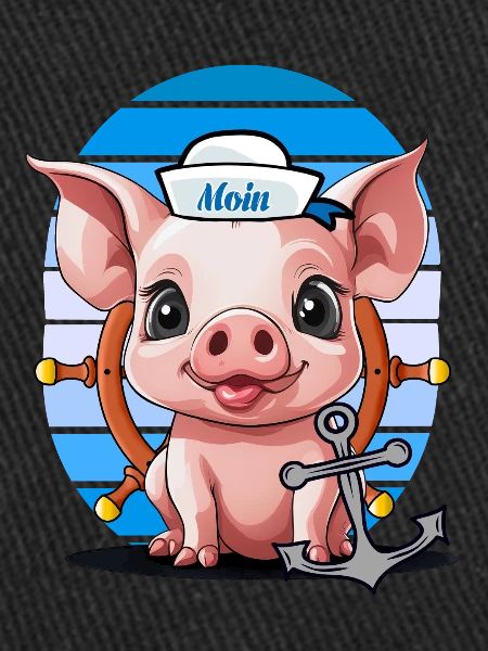 Cochon Marin Timonier Ancre Maritime