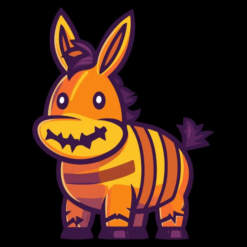 Esel Halloween Comic Lustig